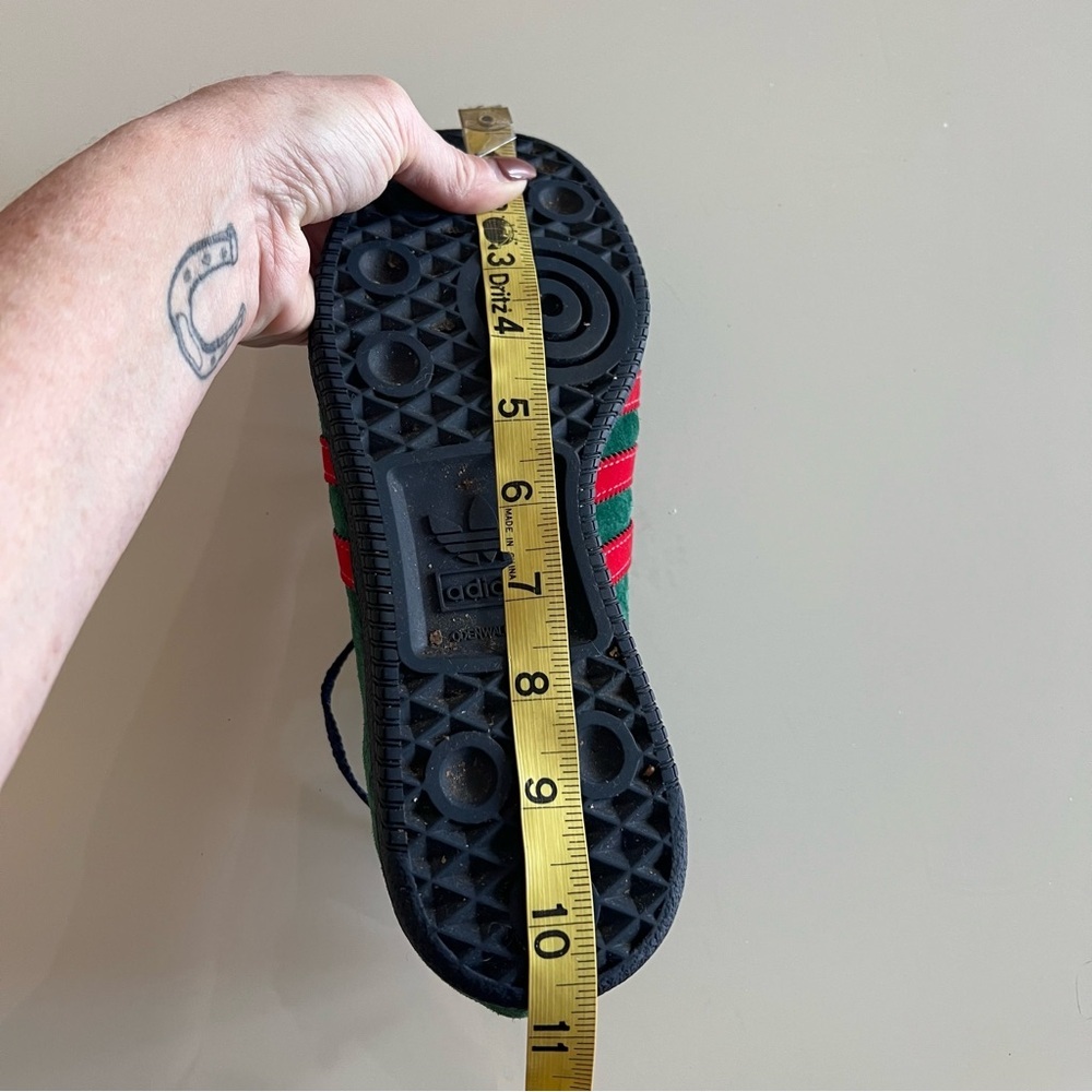ADIDAS Blackburn SPZL green suede red stripe limited edition trainers - Picture 10 of 16